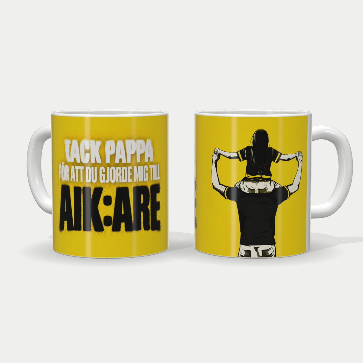Tack pappa-mugg AIK – Pappa och dotter