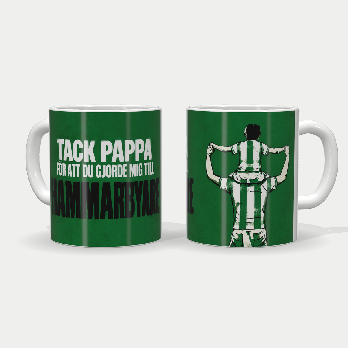 Tack pappa-mugg Hammarby – Pappa och son
